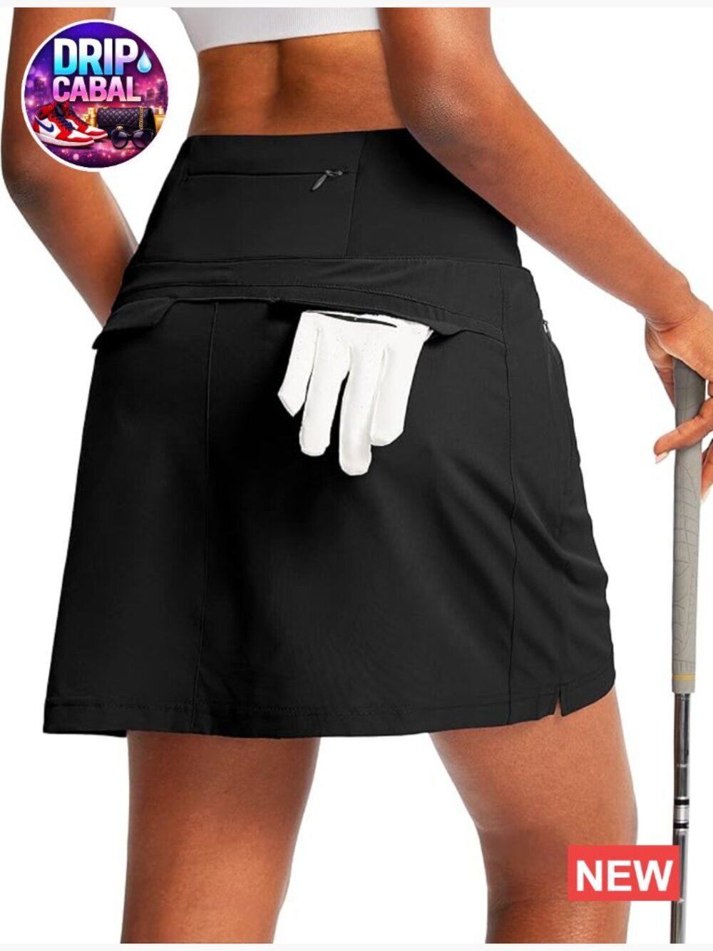 High Waisted Athletic Skort with 5 Pockets for Tennis Golf Running